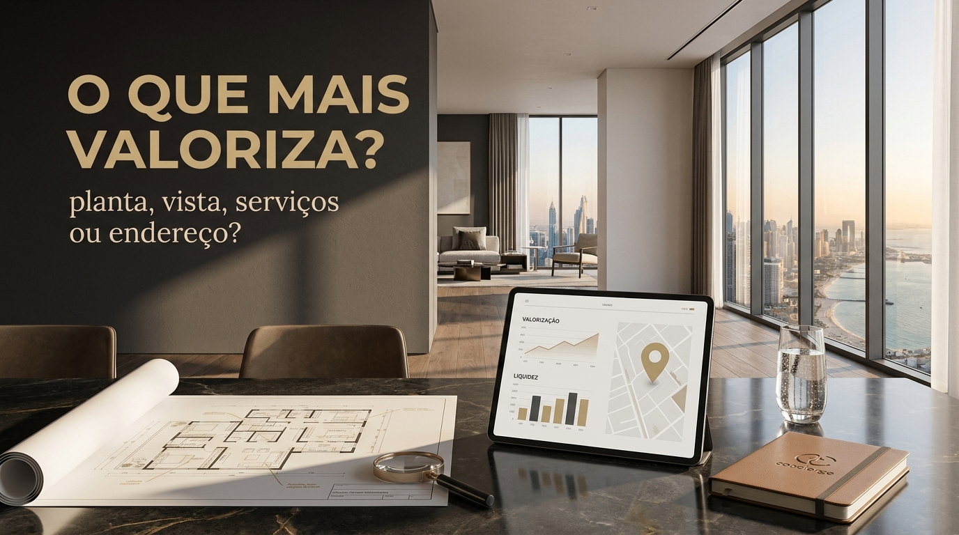 Planta, vista, serviços ou endereço? O que mais pesa no preço e na liquidez dos imóveis de alto padrão