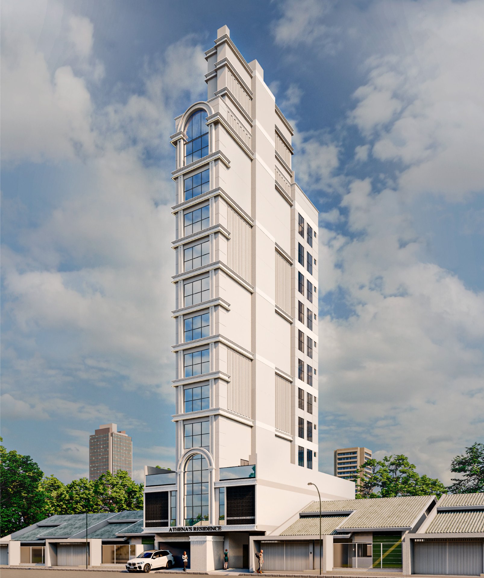 Venda de andar alto no Athena's Residence