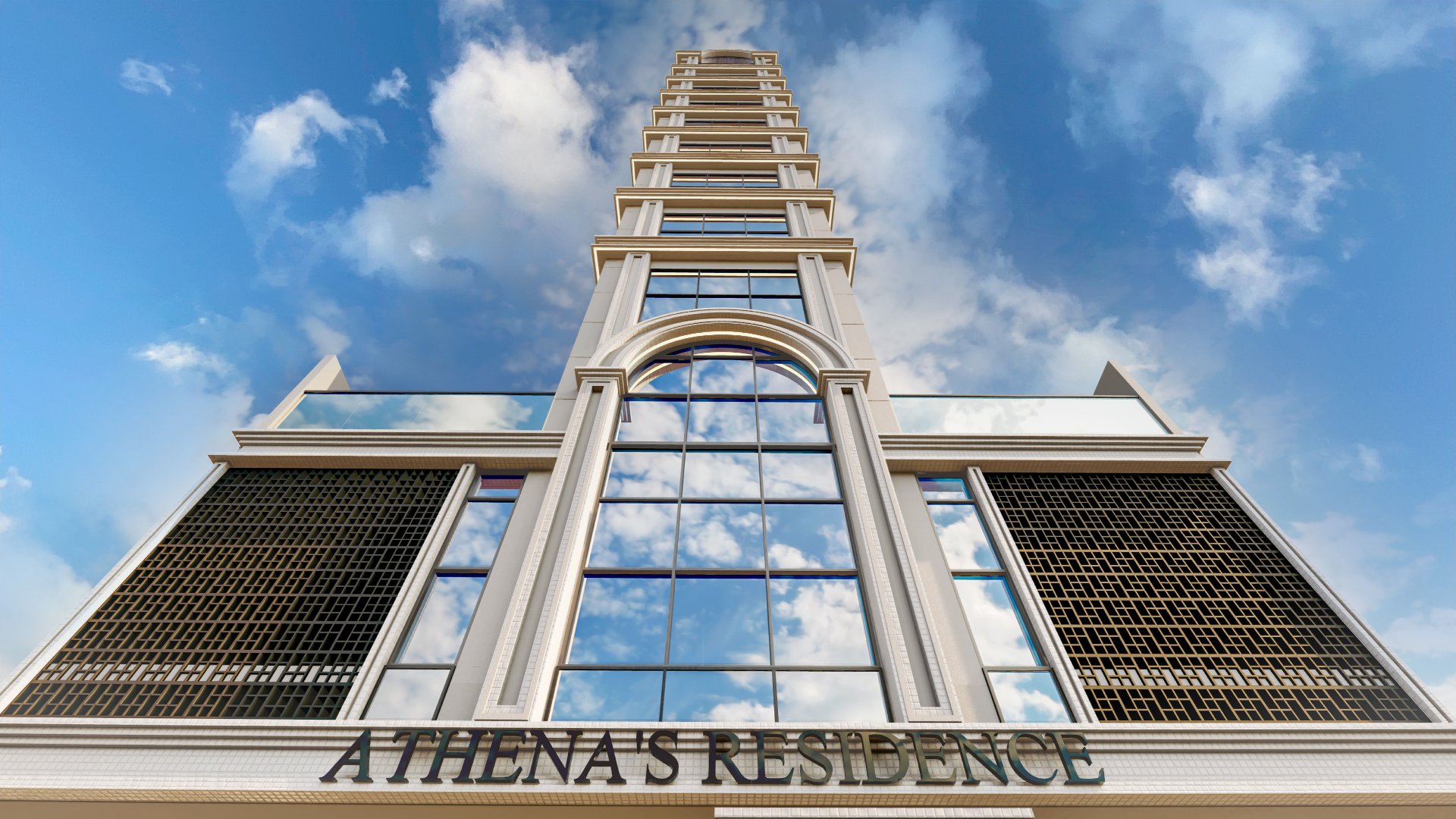 Venda de andar alto no Athena's Residence