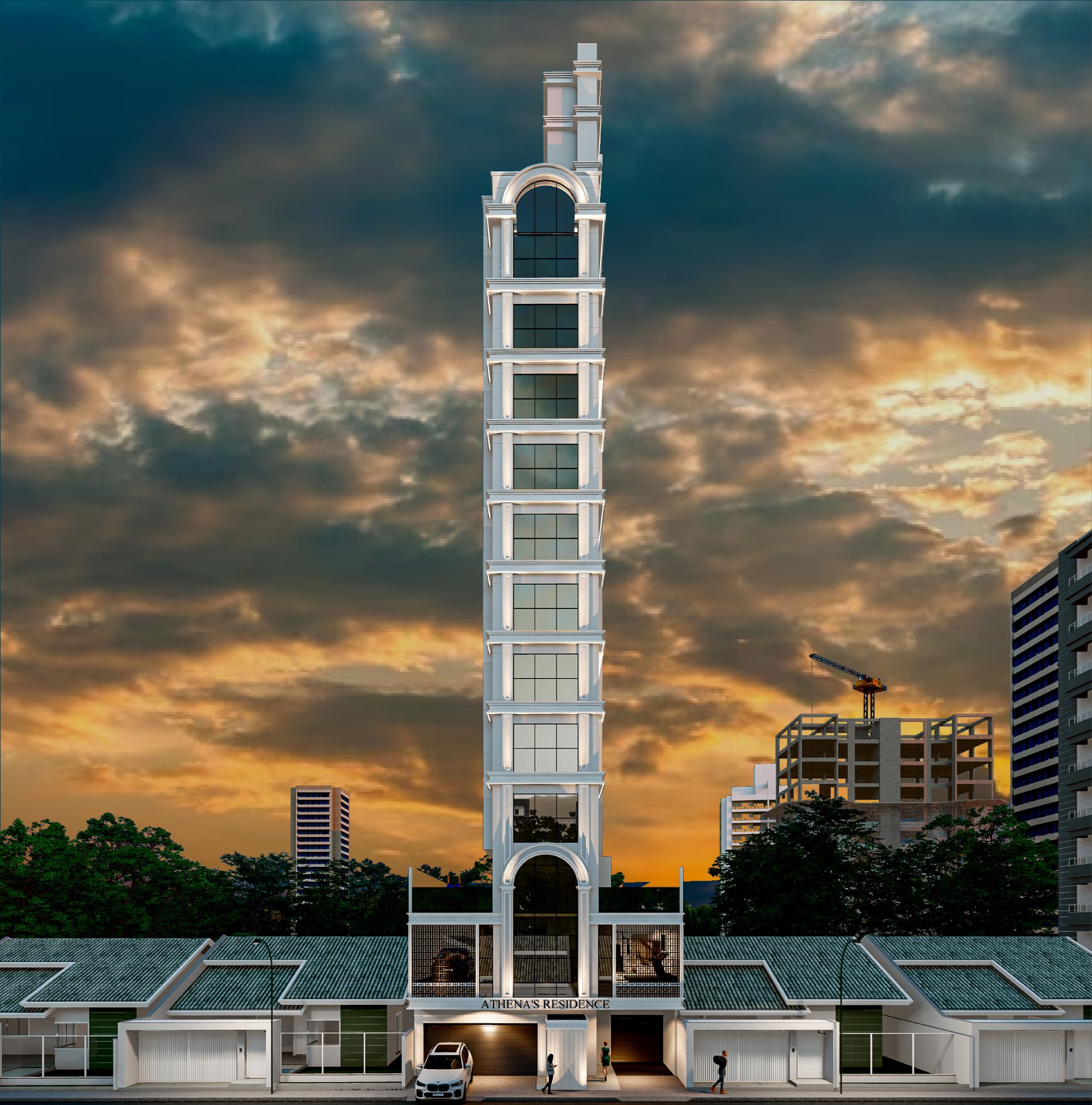 Venda de andar alto no Athena's Residence