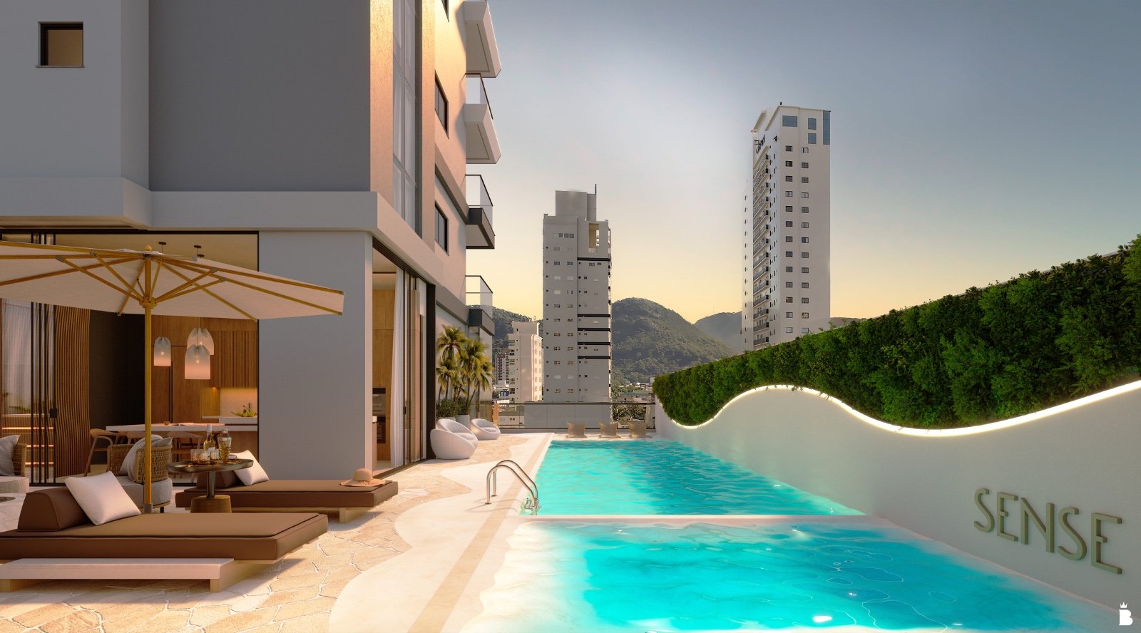 Andar alto no Residencial Sense