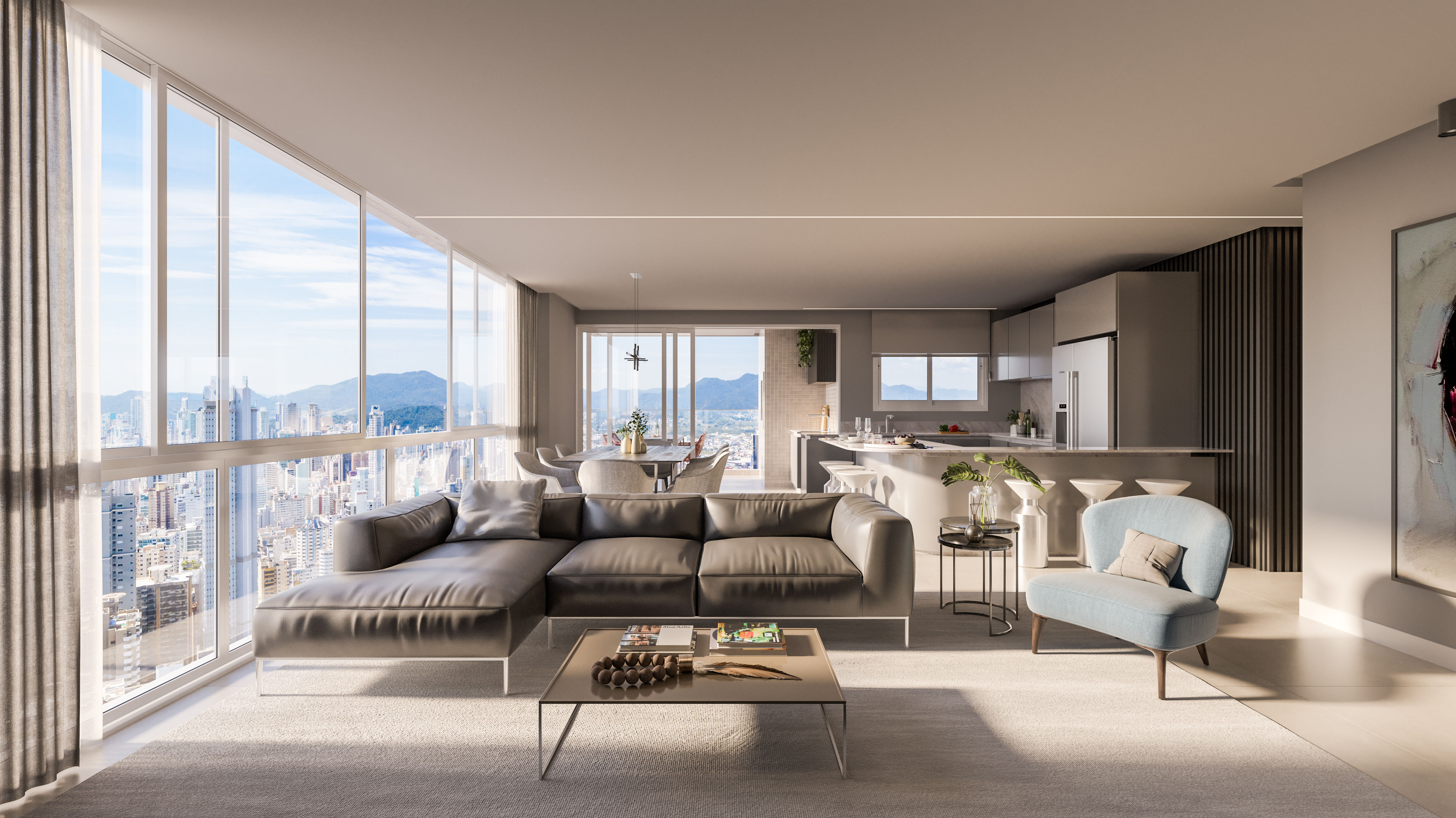 Venda de andar alto no Residencial Meridian Tower