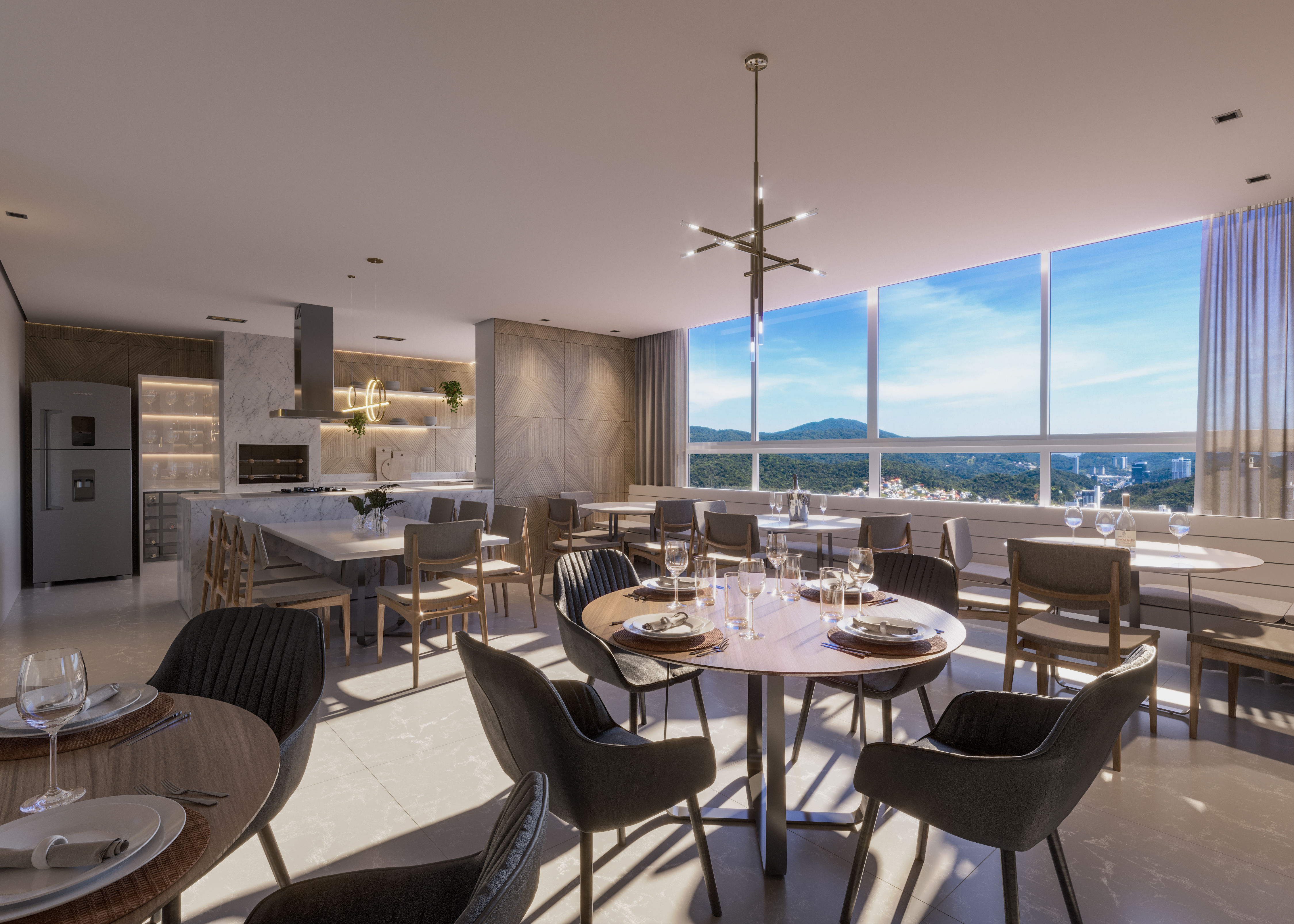 Andar alto no Edifício Residencial Meridian Tower