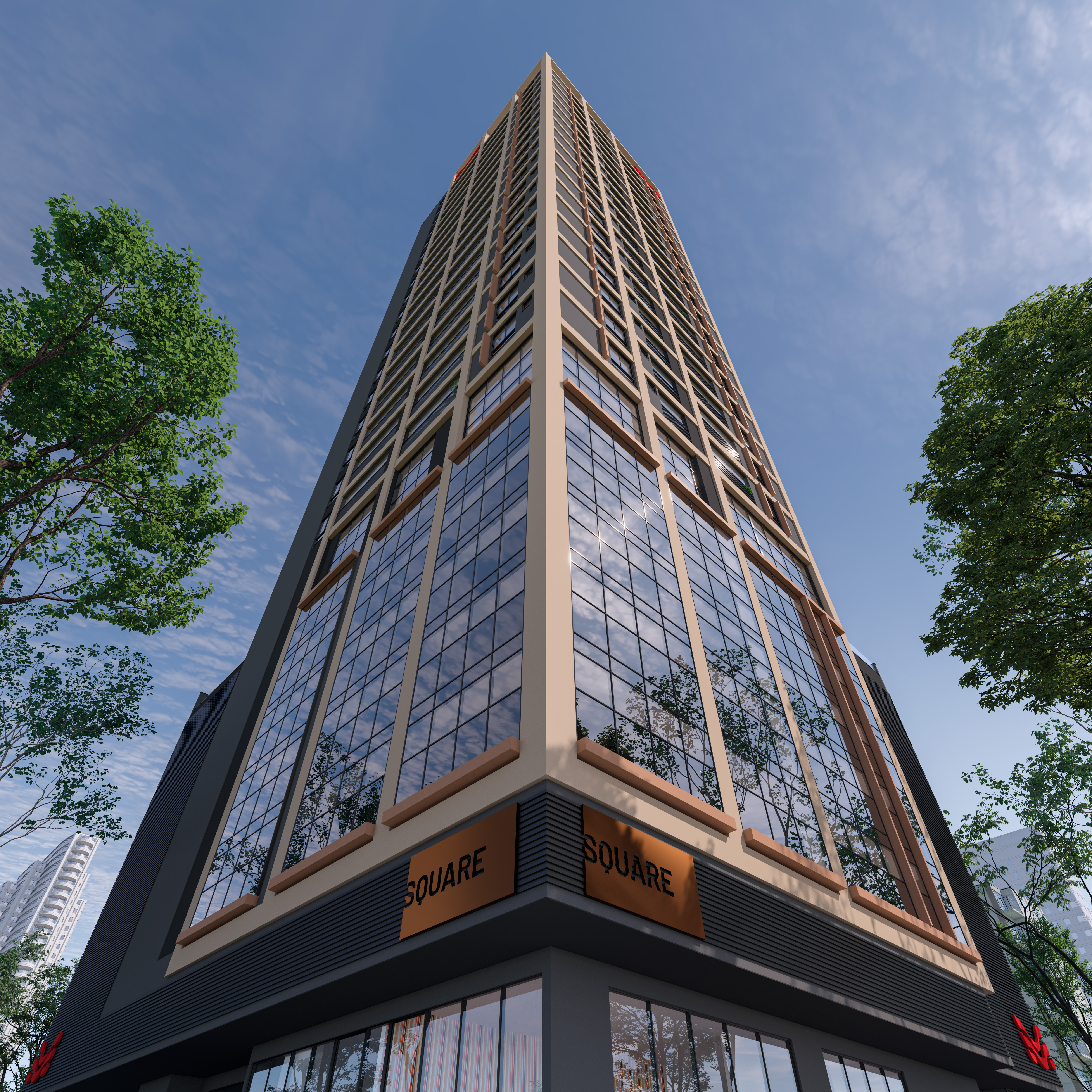 Andar alto no Edifício Square