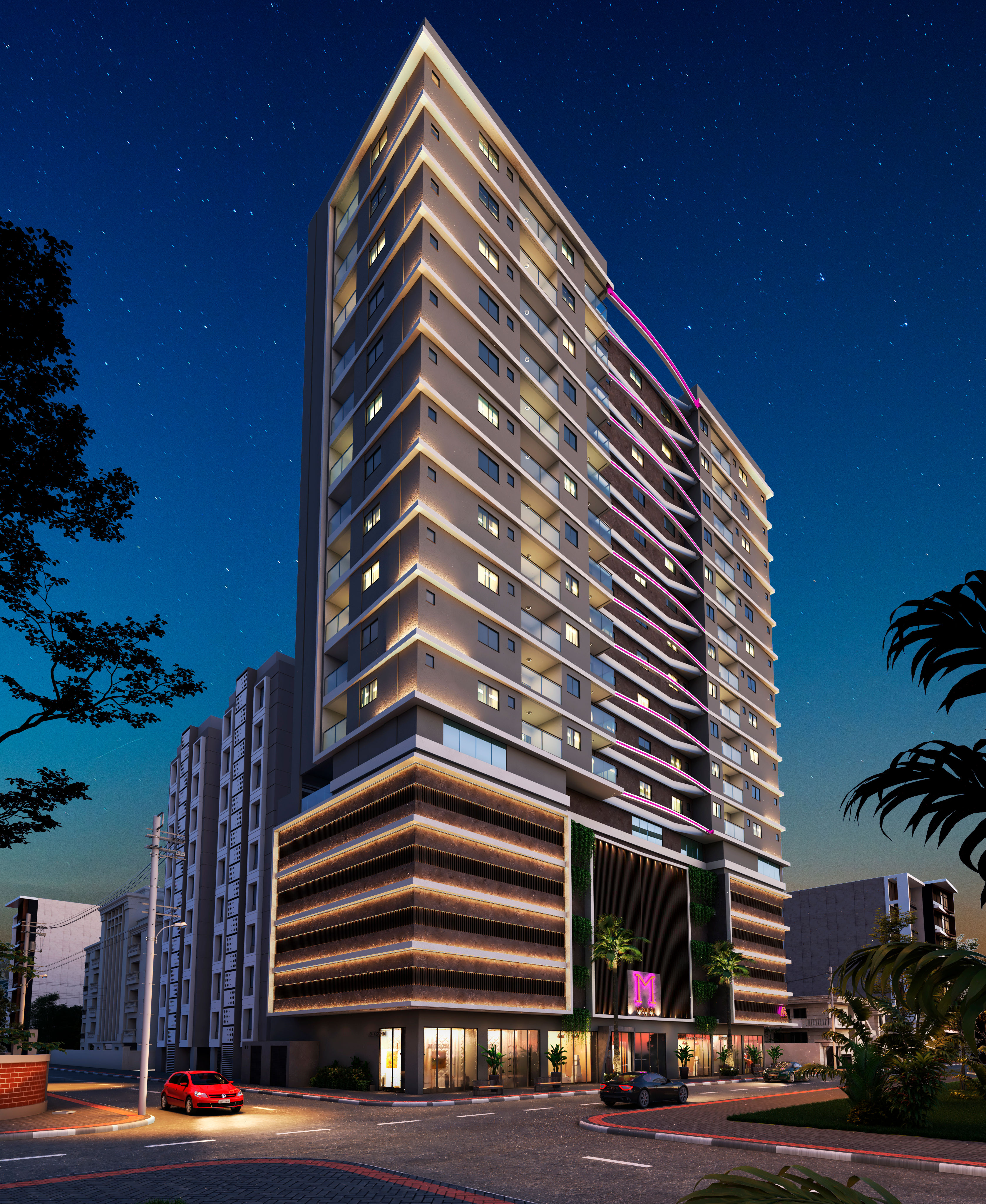 Andar alto no Magnifique Residence