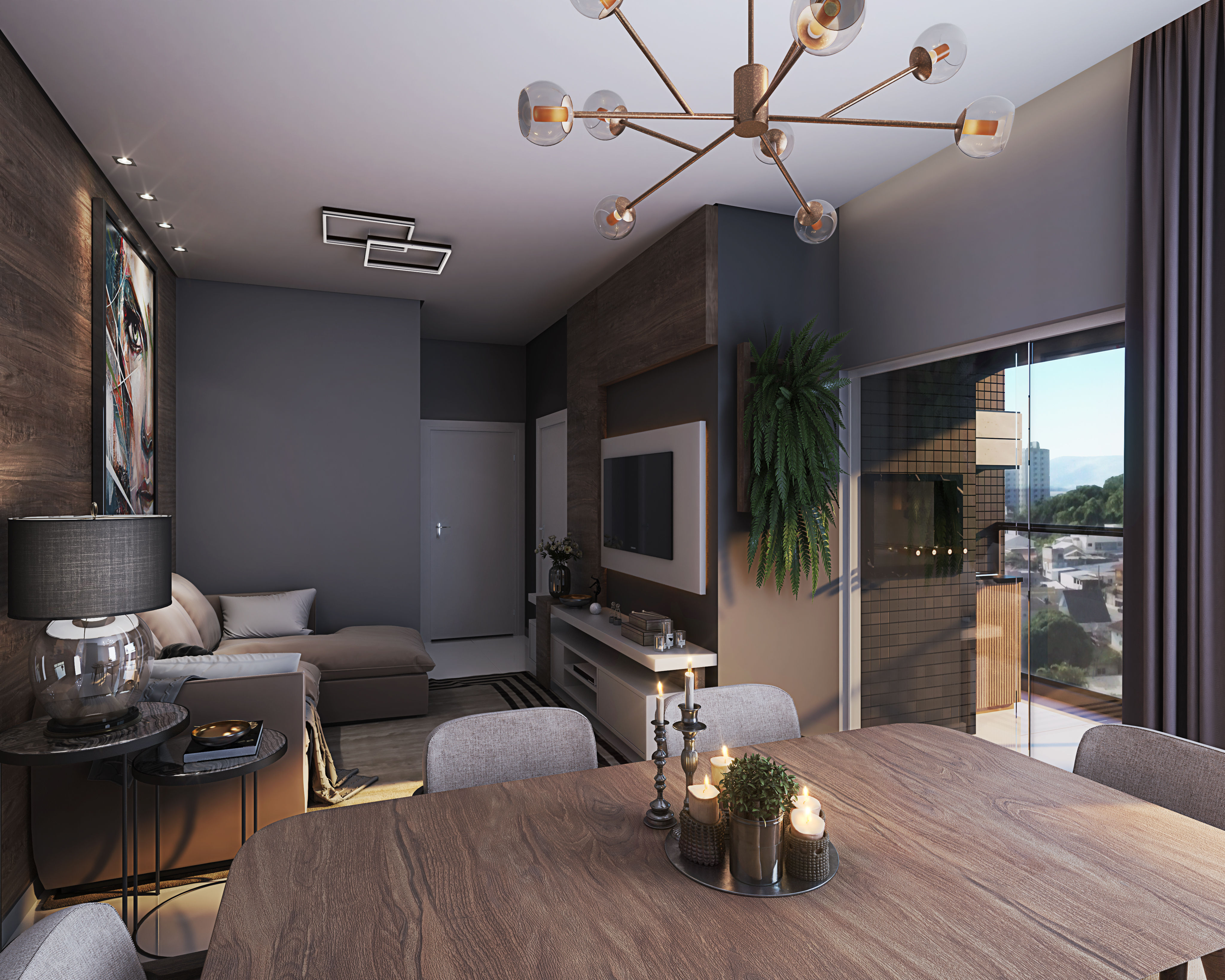 Andar alto no Magnifique Residence