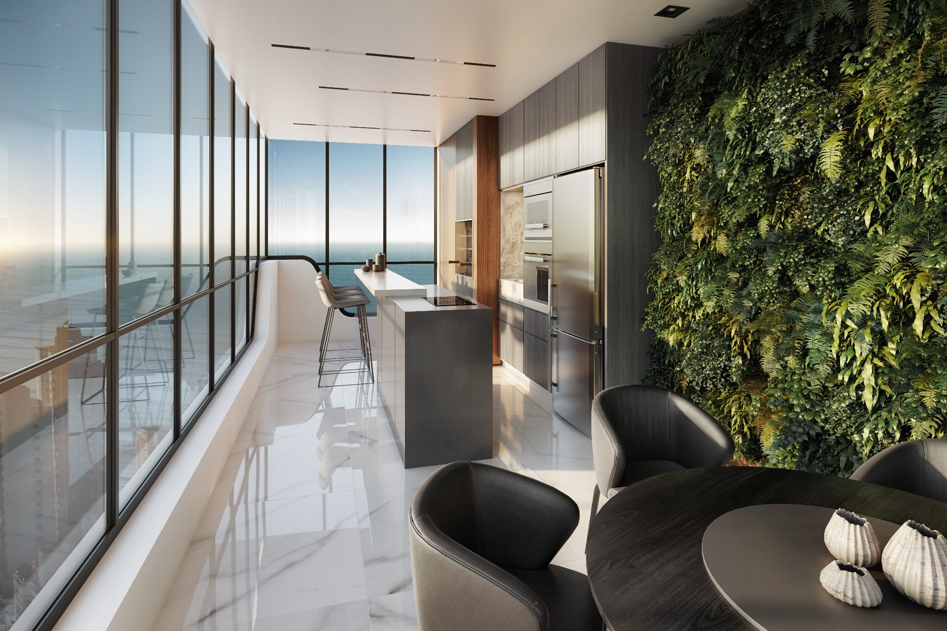 Andar alto no Doha Tower Residence