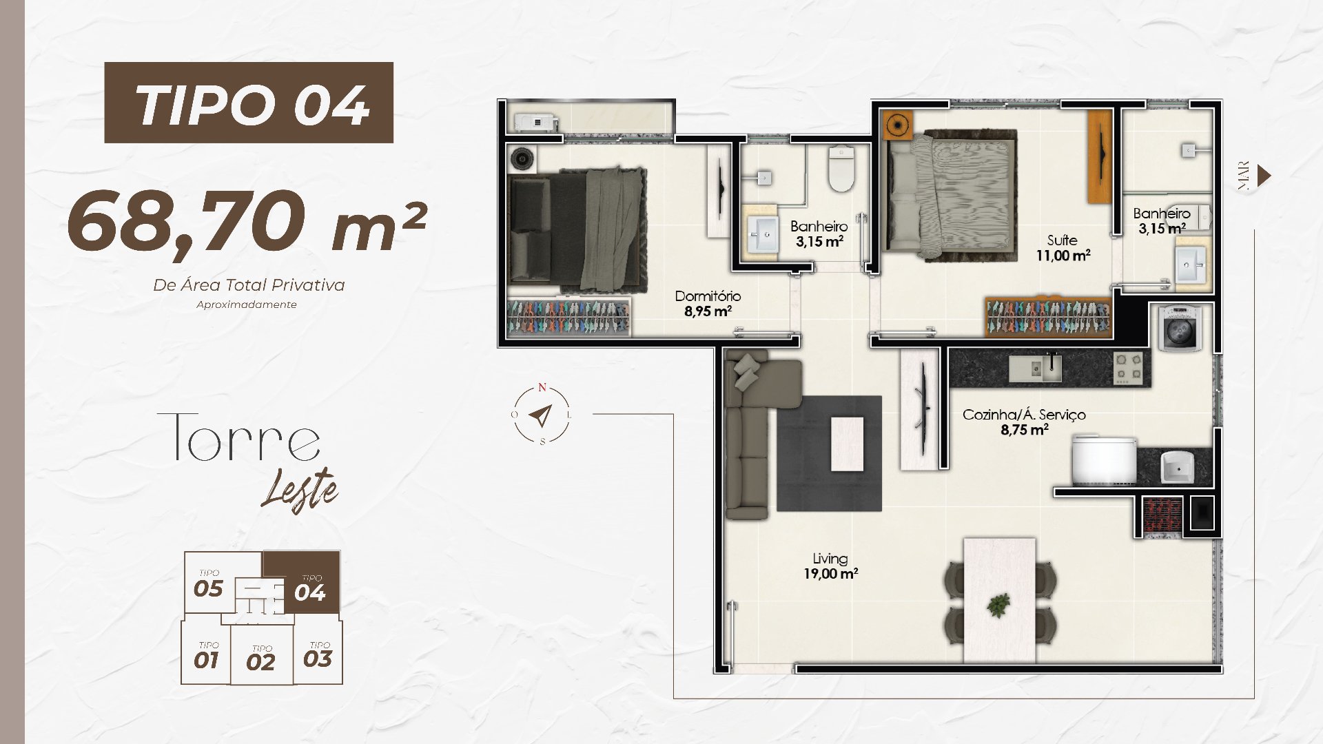 Apartamento à venda no Torres de Málaga Residencial