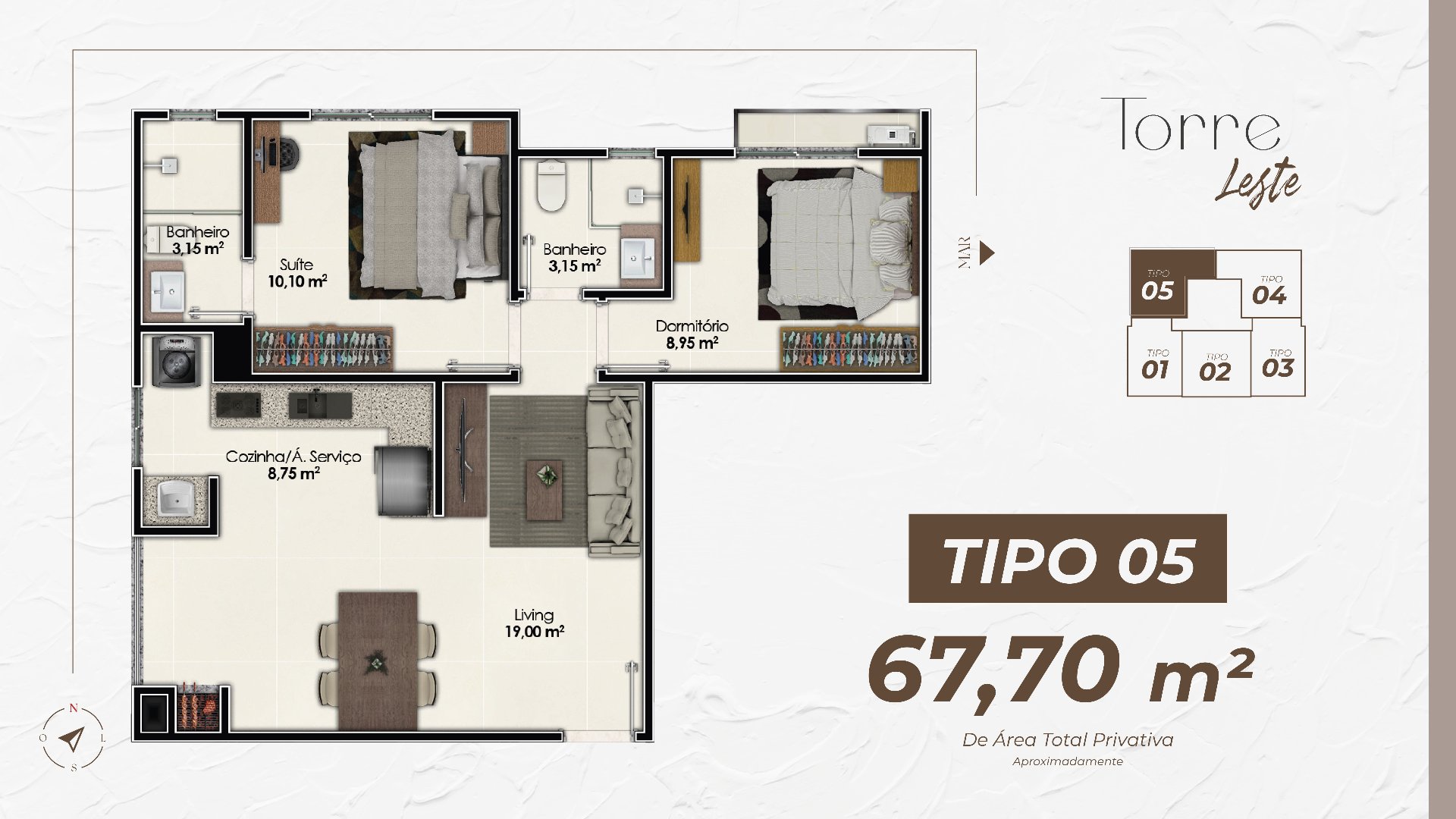 Apartamento à venda no Torres de Málaga Residencial