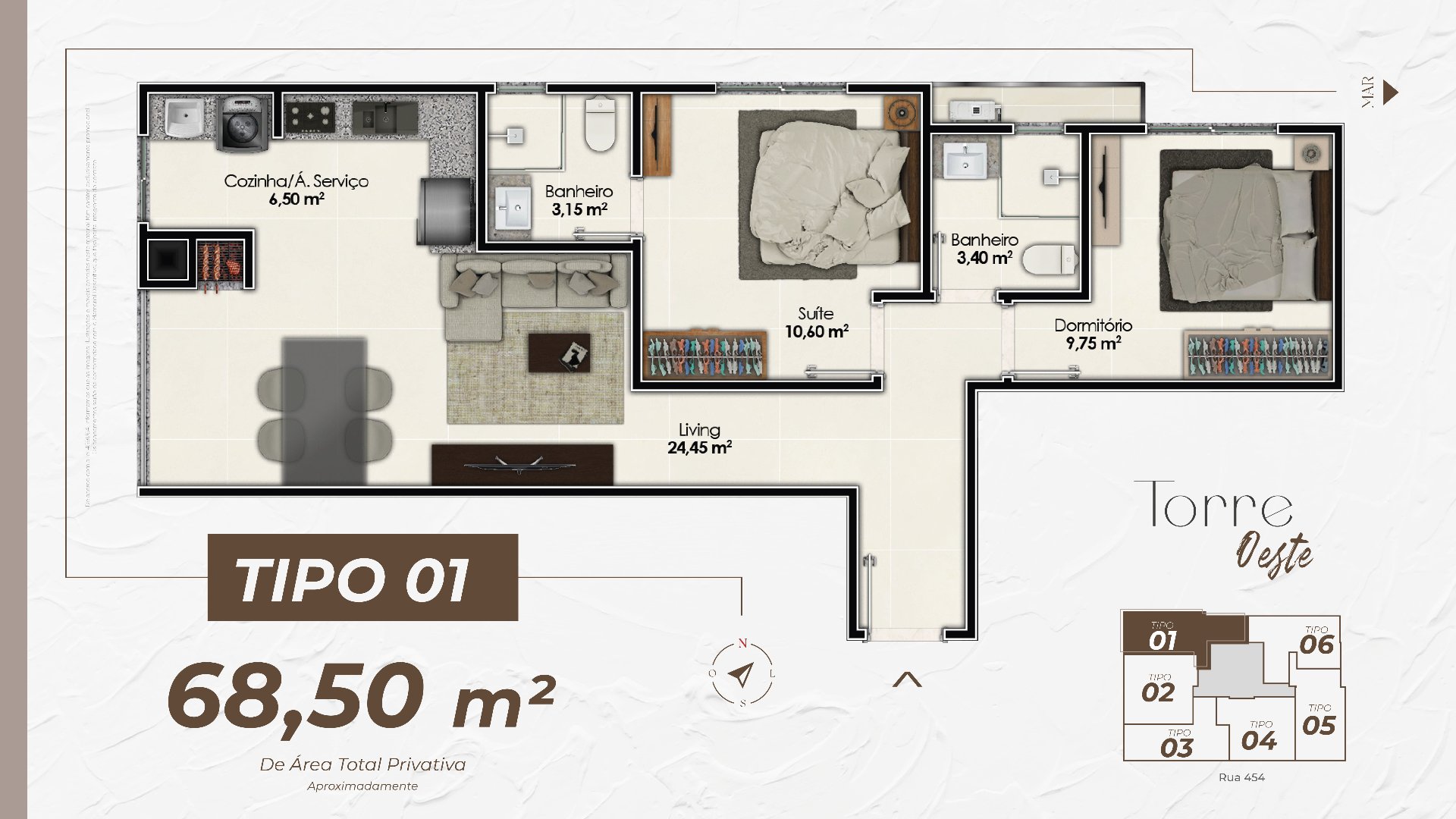 Apartamento à venda no Torres de Málaga Residencial