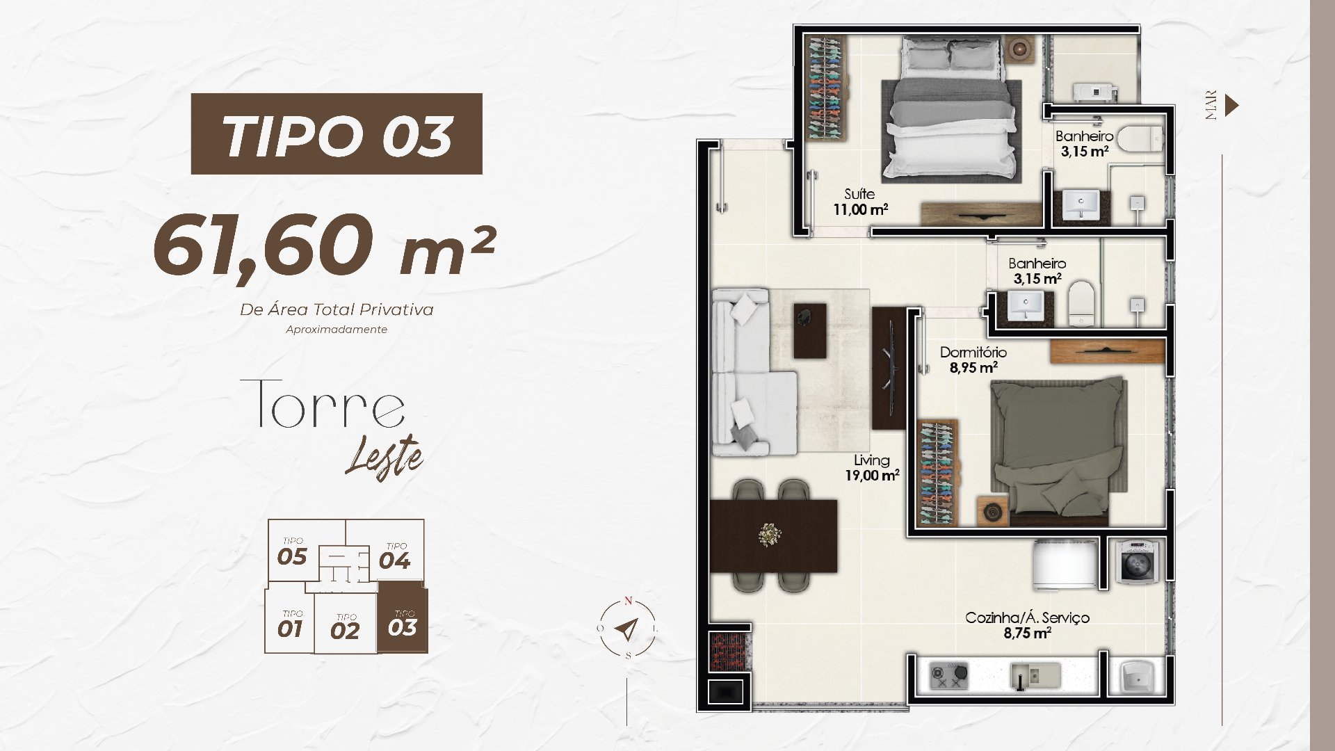 Apto à venda no Torres de Málaga Residencial